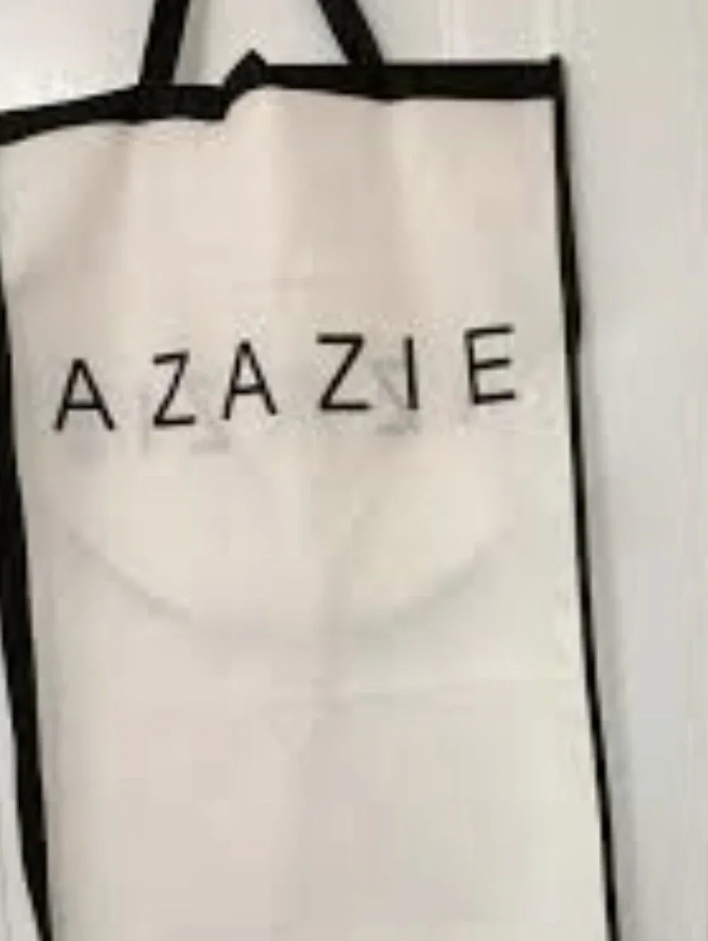 Azazie Wedding White Black Dress Garment Bag Dust Cover Storage 2 available